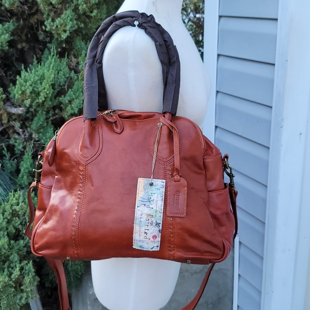 Old Trend Genuine Leather Hobo Shoulder Bag Chestnut